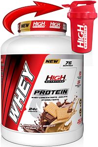Protein Tozu 2280 Gr Çikolata Bisküvi Aromalı Whey Protein 24 Gram Protein 76 Servis Shaker Hediye ürün fotoğrafı