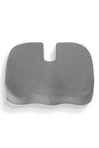 Ortopedik Oturma Minderi Hemeroid Kuyruk Sokumu Coccyx Oturma Minderi Visco Minder Gri ürün fotoğrafı