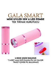 FENER UV LED MİNİ LAMBA KALICI OJE KURUTUCU - PEMBE RENK ürün fotoğrafı