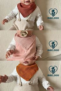 12 Adet %100 Organik Müslin Çift Katlı Bebek Fuları Yakalık Mama Ve Salya Önlüğü ürün fotoğrafı