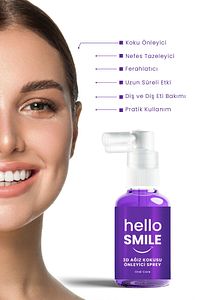 Hello Smıle Anında Ferahlık 3d Ağız Koku Önleyici Sprey ürün fotoğrafı