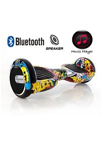 Elektrikli Kaykay Hoverboard Bluetooth Hoparlörlü 6.5 Inch Grafiti Desenli Otomatik Akıllı Denge ürün fotoğrafı