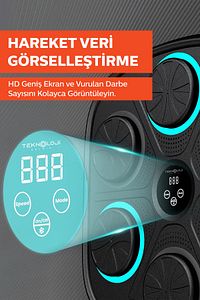 Yeni Nesil Kum Torbası Boks Makinesi Bluetooth Hoparlör Rgb Müzikli Genç Yetişkin Eldiven Hediyeli ürün fotoğrafı