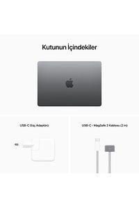 Macbook Air 13.6" M2 8gb 256gb Ssd Uzay Grisi ürün fotoğrafı