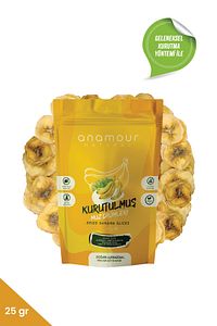 Muz Kurusu - Cips Muz (ŞEKERSİZ) - Kuru Meyve Kıtırı 25 Gram- Meyve Cipsi ürün fotoğrafı