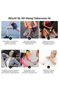 Profesyonel Şarjlı 5 Başlıklı Vurmalı Titreşim Spor Aleti Masaj Tabancası ürün fotoğrafı