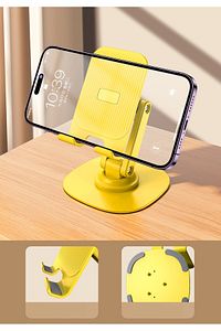 MASA ÜSTÜ 360 DERECE DÖNEBİLEN MEKANİK BİLYELİ TELEFON TUTUCU ürün fotoğrafı