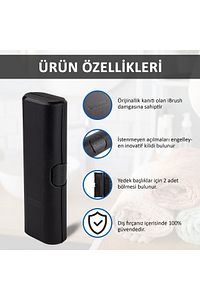 Oral B Şarjlı Diş Fırçası Koruma Kabı Hijyenik Saklama Kabı Tüm Modeller Için Uyumlu Siyah ürün fotoğrafı