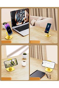 MASA ÜSTÜ 360 DERECE DÖNEBİLEN MEKANİK BİLYELİ TELEFON TUTUCU ürün fotoğrafı