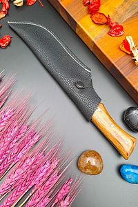Outdoor Bıçak Piknik Rambo Doğa Dağ Kamp Bıçağı El Yapımı Kılıfl Hediyeli ( Ceviz Ağacı) 28 Cm ürün fotoğrafı