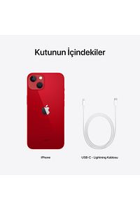 iPhone 13 128 GB Kırmızı Cep Telefonu (Apple Türkiye Garantili) ürün fotoğrafı