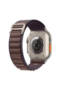 Watch Ultra 2 GPS + Cellular, 49mm Titanyum Kasa ve İndigo Alpine Loop - Orta Boy ürün fotoğrafı