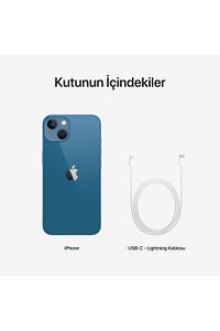iPhone 13 256 GB Mavi Cep Telefonu (Apple Türkiye Garantili) ürün fotoğrafı