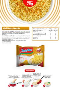 Köri Aromalı Noodle 75 gr ( 40 adet ) 3 Dakikada Hazır ! ürün fotoğrafı