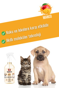 Evcil Hayvanlar Için Koku Ve Leke Giderici Sprey Mango Kokulu 250 ml ürün fotoğrafı