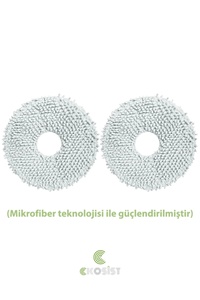 Bot L10s Pro Robot Süpürge Için Uyumlu 2li Mop Pad/mop Bezi Paspas ürün fotoğrafı