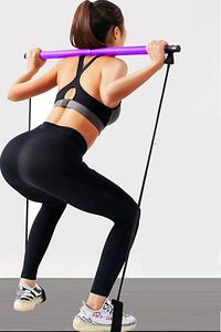 Portable Pilates Studio Jimnastik Egzersiz Çubuğu Pilates Direnç Lastiği ürün fotoğrafı