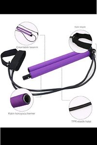 Squat Pilates Studio Evde Spor Egzersiz Çubuğu Kalça Basen Sıkılaştırıcı Pilates Barı Plates ürün fotoğrafı