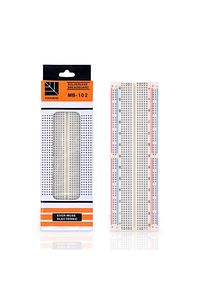 Breadboard Mb-102 830 Hücre Mb102 Büyük Boy Bread Board Protoboard Prototip Elektronik Deney ürün fotoğrafı