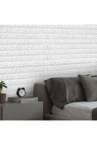 70x500cm Tek Parça Tuğla Desenli Salon Ofis Karavan Banyo Kendinden Yapışkanlı Paneli Kağıdı ürün fotoğrafı
