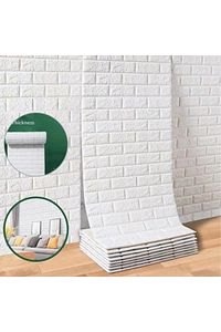 70x500cm Tek Parça Tuğla Desenli Salon Ofis Karavan Banyo Kendinden Yapışkanlı Paneli Kağıdı ürün fotoğrafı