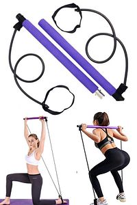 Squat Pilates Studio Evde Spor Egzersiz Çubuğu Kalça Basen Sıkılaştırıcı Pilates Barı Plates ürün fotoğrafı