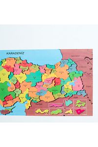 Renkli Türkiye Haritası, Türkiye Siyasi Haritası, Statik, Yapışkansız Sihirli Akıllı Kağıt Harita ürün fotoğrafı