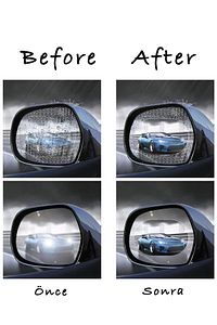 Hyundai Renault Uyumlu Oto Dış Ayna Yağmur Cam Film Araba Yan Dikiz Aynası Filmi Buğu Önleyici ürün fotoğrafı