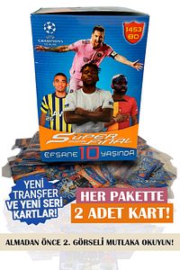 Futbolcu Kartları Süper Final 100 Adet 200 Kart 2023 Futbol Oyun Kartları Yeni Sezon ürün fotoğrafı