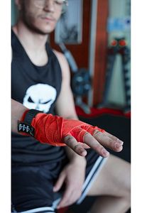 Boks Kickbox Muay Thai Sanda El Bandajı 3,5 Metre X 2 Adet Çift Boks Bandajı Sargı Bandaj ürün fotoğrafı