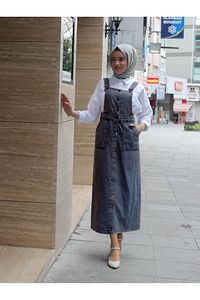 Denim Salopet 130 Cm ürün fotoğrafı