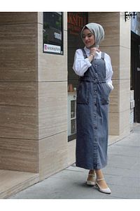 Denim Salopet 130 Cm ürün fotoğrafı