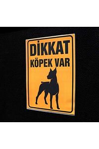 Dikkat Köpek Var Pvc Plastik Levha (30x42 Cm, 200 Micron ) ürün fotoğrafı