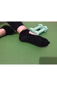 Kadın 3'lü Kaydırmaz Pilates Ve Yoga Çorabı ürün fotoğrafı