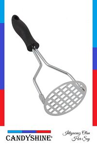 Renkli Saplı Metal Patates Ezici ürün fotoğrafı