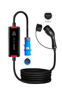 Elektrikli Araba Taşınabilir Şarj Cihazı Çantalı Ayarlanabilir Güç / 7 Kw / 32a / Tip-2 / Monofaze ürün fotoğrafı