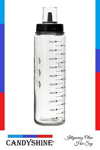 Sızdırmaz Premium Cam Yağlık Damlatmaz Şık Cam Yağdanlık Akıtmaz Lüx Cam Yağ Sirke Şişesi 500 ml ürün fotoğrafı
