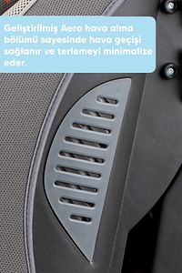 Multifix Aero Plus 9-36kg Isofix Oto Koltuğu Gri ürün fotoğrafı