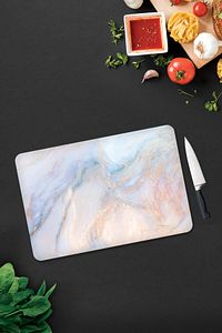 Supreme Mermer Görünümlü | Cam Kesme Tahtası - Cam Kesme Tablası | 30cm x 40cm ürün fotoğrafı