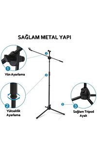 Mikrofon Standı - Mikrofon Sehpası 2 Adet Ay Hediyeli ürün fotoğrafı