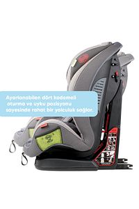 Multifix Aero Plus 9-36kg Isofix Oto Koltuğu Gri ürün fotoğrafı