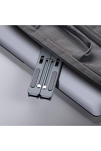 Katlanabilir Ayarlı Dizüstü Alüminyum Notebook Stand Macbook Tablet Laptop Standı ürün fotoğrafı