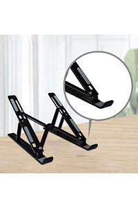 Katlanabilir Ayarlı Dizüstü Alüminyum Notebook Stand Macbook Tablet Laptop Standı ürün fotoğrafı