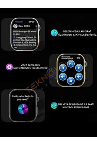 Watch 9 Mini Akıllı Saat Smart Watch 41mm 1.75inç Amoled Ekran Chatgpt 128mb Hafıza Kordon Hediyeli ürün fotoğrafı
