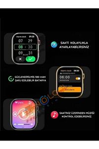 Watch 9 Mini Akıllı Saat Smart Watch 41mm 1.75inç Amoled Ekran Chatgpt 128mb Hafıza Kordon Hediyeli ürün fotoğrafı