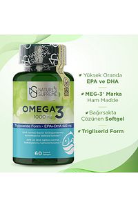 Omega 3 1000 Mg 60 Kapsül - Aromasız ürün fotoğrafı