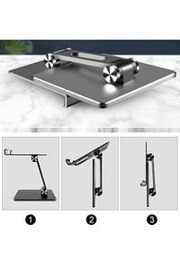 Tablet - Ipad Standı Metal Protatif Masaüstü Ayarlanabilir Stand Ms-135 ürün fotoğrafı