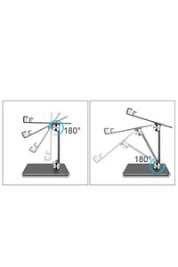 Tablet - Ipad Standı Metal Protatif Masaüstü Ayarlanabilir Stand Ms-135 ürün fotoğrafı