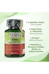 Zinc 15 Mg 100 Kapsül ürün fotoğrafı