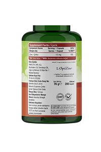 Zinc 15 Mg 200 Kapsül ürün fotoğrafı